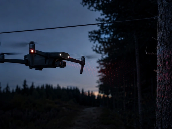 LiDAR v dronu: pomůže za tmy, dráty ale nevyřeší